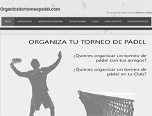 Tablet Screenshot of organizadortorneopadel.com